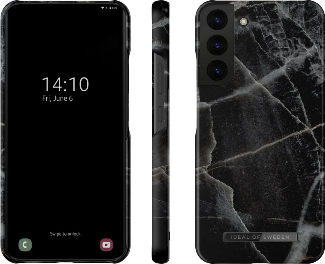 iDeal of Sweden Fashion Case S22+ Black Thunder Marble - IDFCAW21-S22P-358 - afbeelding 3 van 4