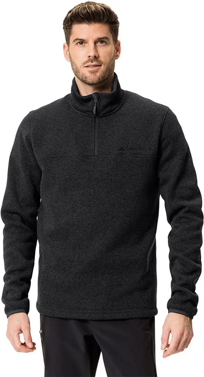 Vaude Rienza Iii Fleece Met Halve Rits Zwart M Man