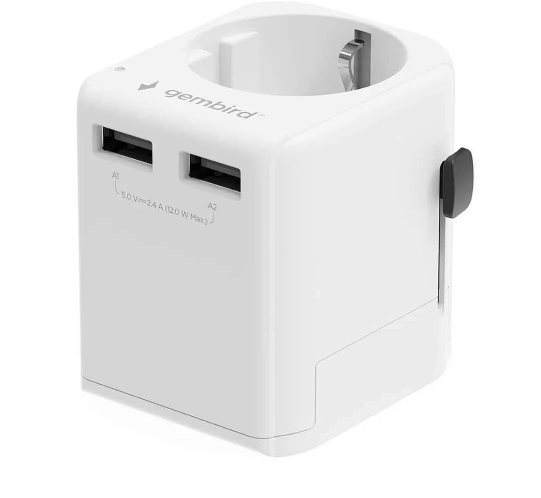 Gembird Universele Reisadapter A-USB-TRAVEL