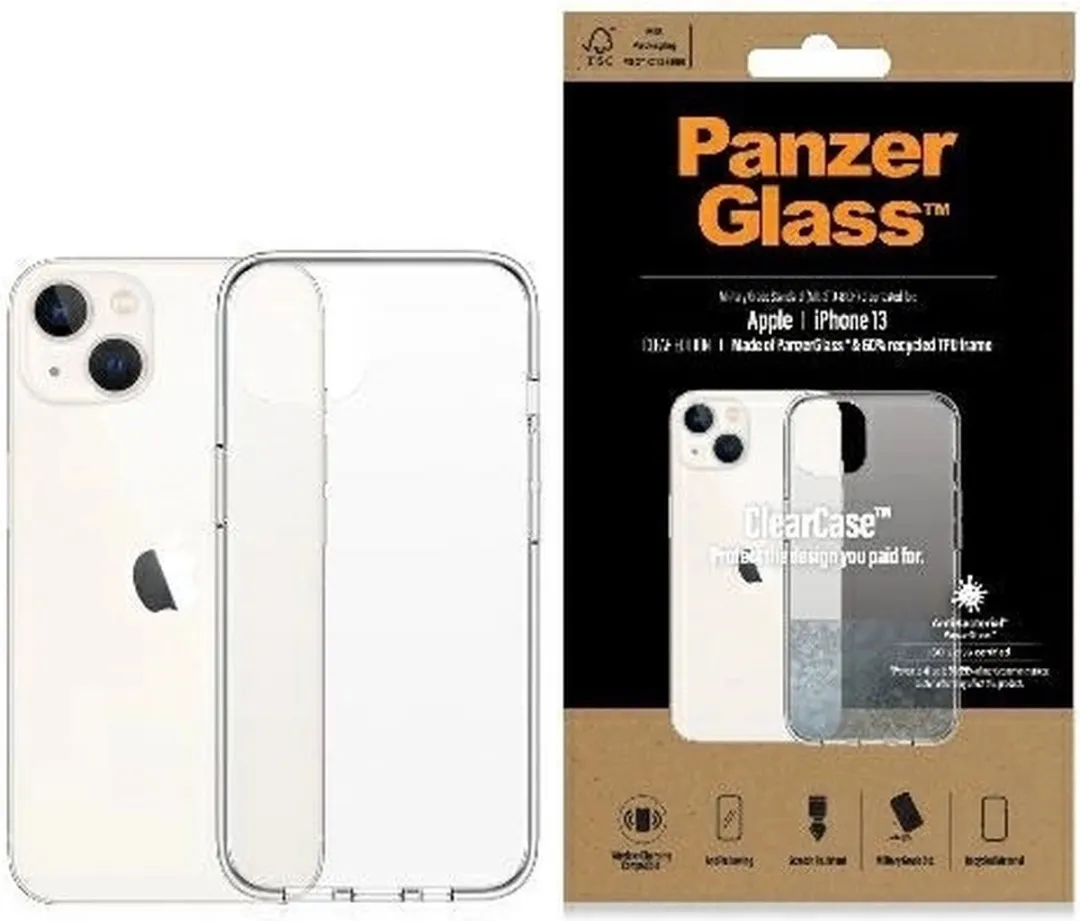 PanzerGlass ClearCase AntiBacterial PZ-0313 - iPhone 13 - Transparant - afbeelding 2 van 6