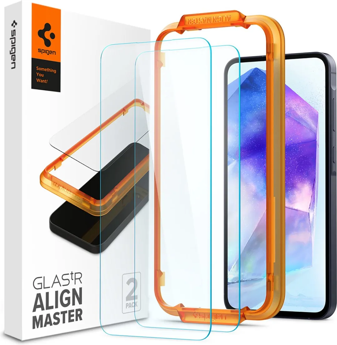 Spigen AGL07775 Screenprotector Samsung Galaxy A55 - 2 Stuks