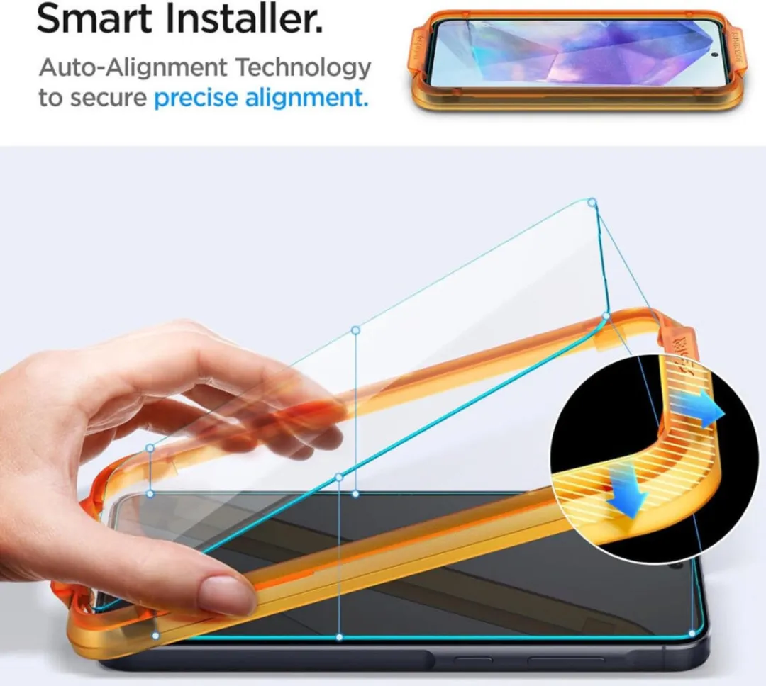 Spigen AGL07775 Screenprotector Samsung Galaxy A55 - 2 Stuks