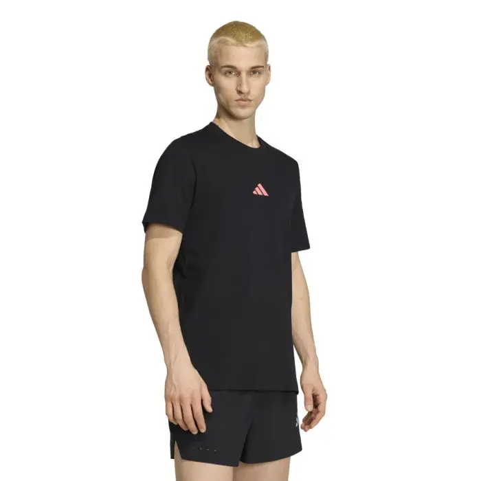adidas Slogan Hardloop T-shirt Heren - Wit - XL - afbeelding 3 van 6