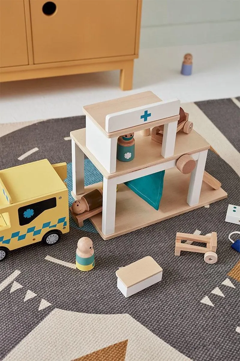 Kids Concept Ziekenwagen Aiden - Hout