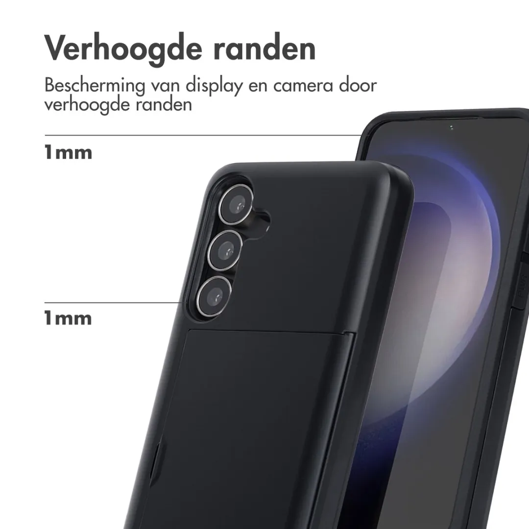 Imoshion Hoesje Samsung Galaxy S25 FE - 2 Pasjes - Zwart