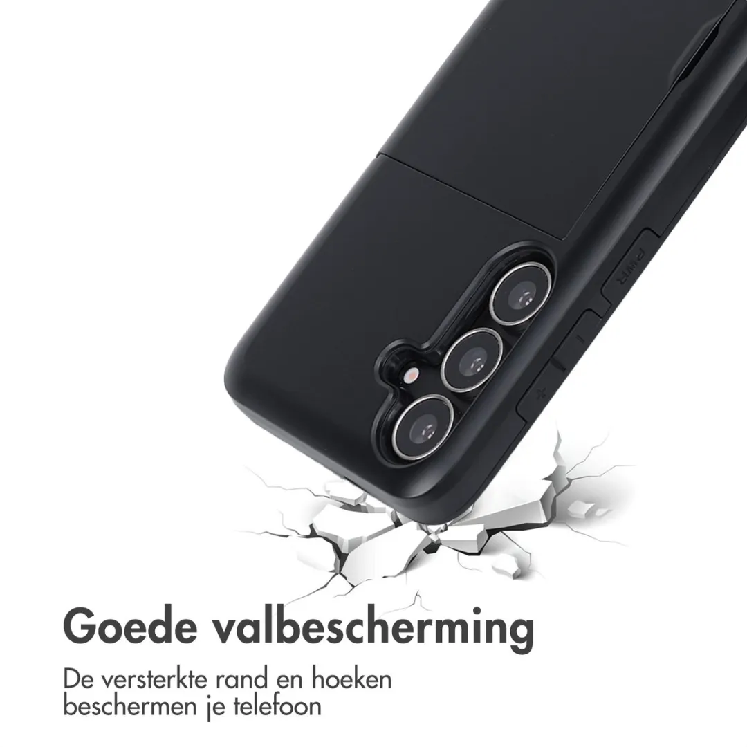 Imoshion Hoesje Samsung Galaxy S25 FE - 2 Pasjes - Zwart