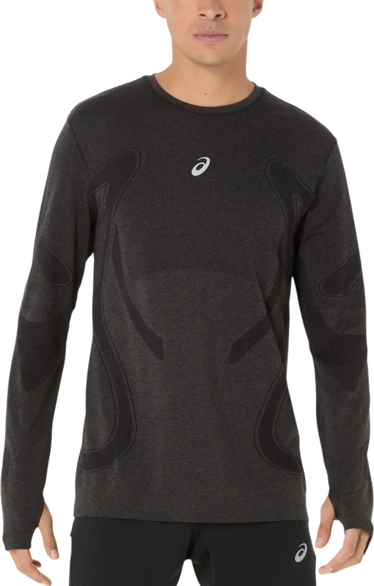 ASICS Road Seamless Longsleeve Heren - Zwart - afbeelding 3 van 6