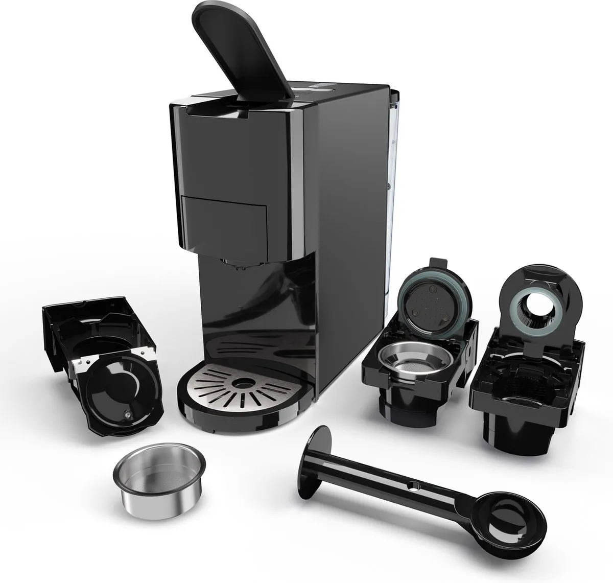 Princess 249454 Multi Capsule Koffiemachine - 4 in 1 - Zwart/Zilver