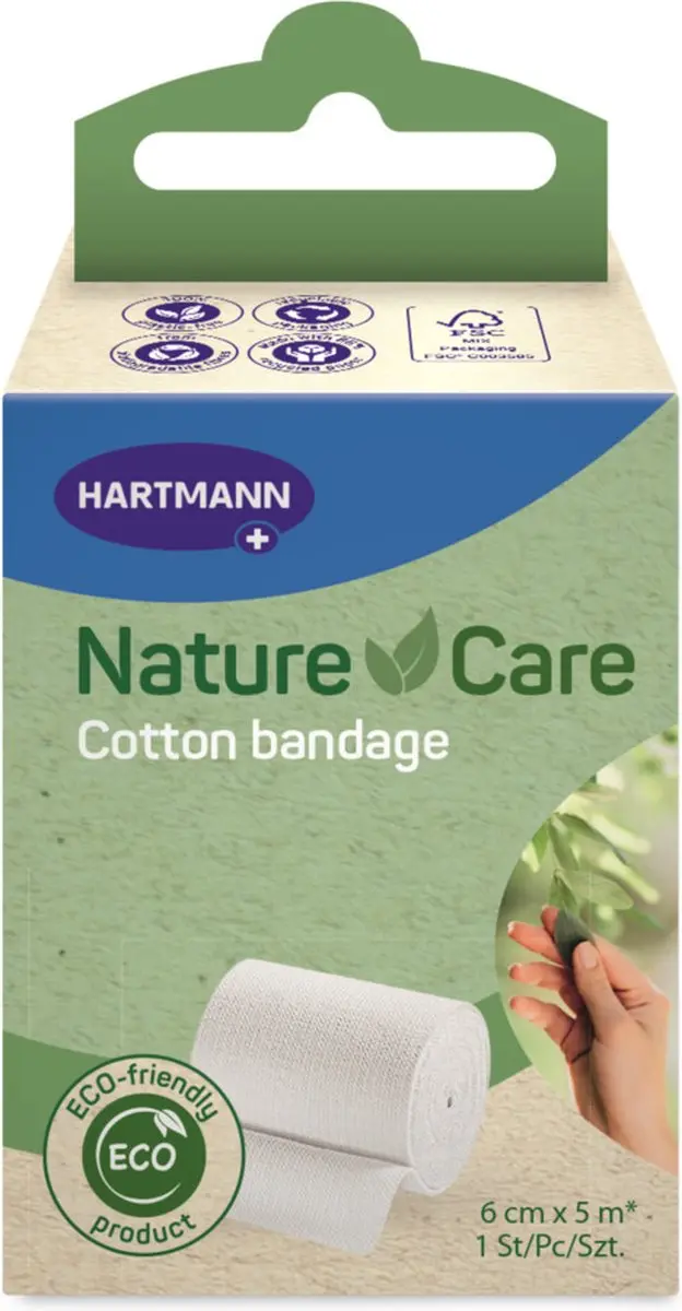 Hartmann Nature Care Elastisch Katoenverband 6cm x 5m