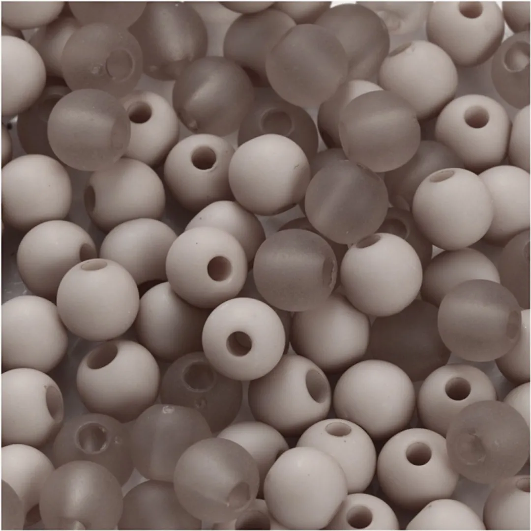 Creativ Company Plastic Kralen 6mm Lichtgrijs
