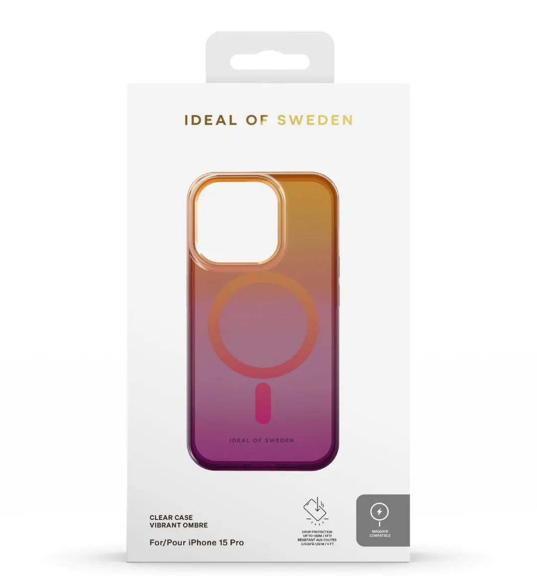 iDeal of Sweden Clear Case MagSafe iPhone 15 Pro - Vibrant Ombre - afbeelding 5 van 6