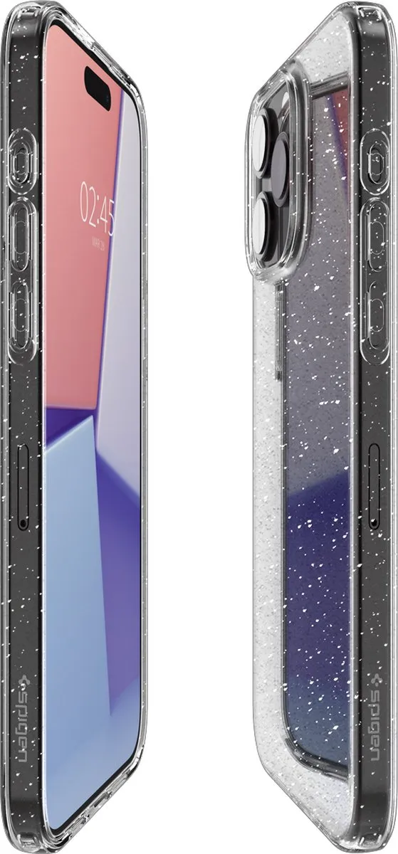 Spigen Liquid Crystal Glitter Hoesje ACS06701 - iPhone 15 Pro - Transparant