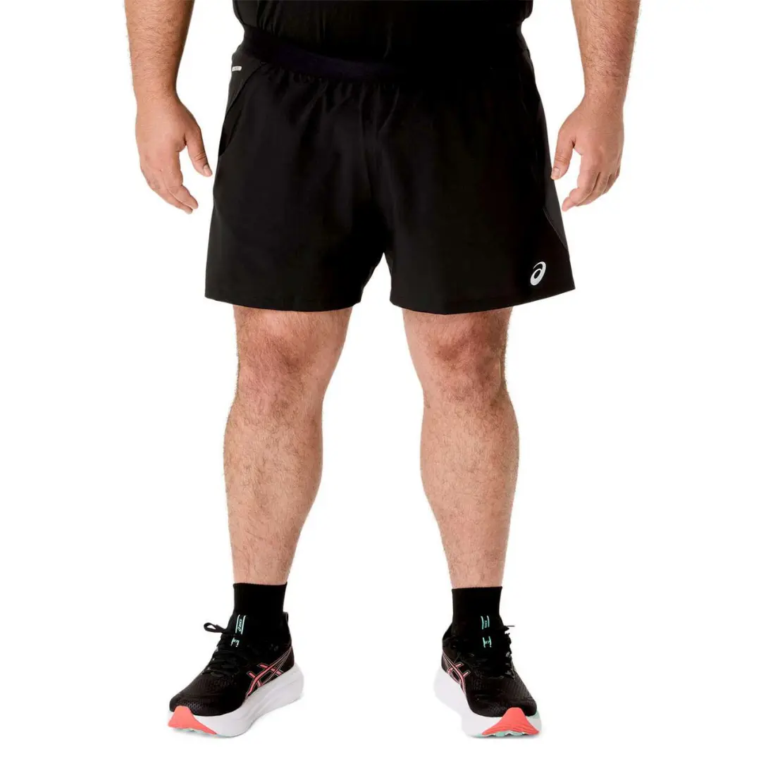 ASICS Road 5 Inch Shorts Heren - Zwart - afbeelding 4 van 6