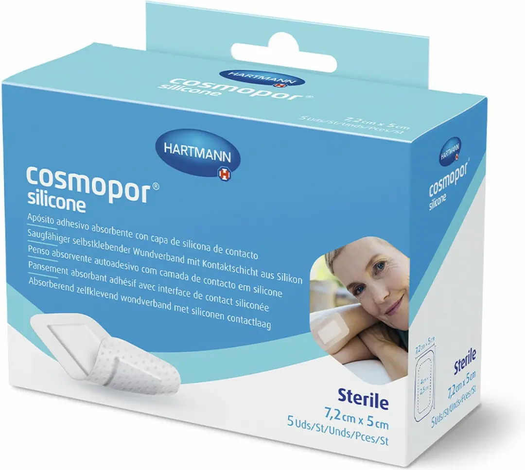 Dermaplast Silicone Zelfklevend Wondverband 7,2 x 5 cm