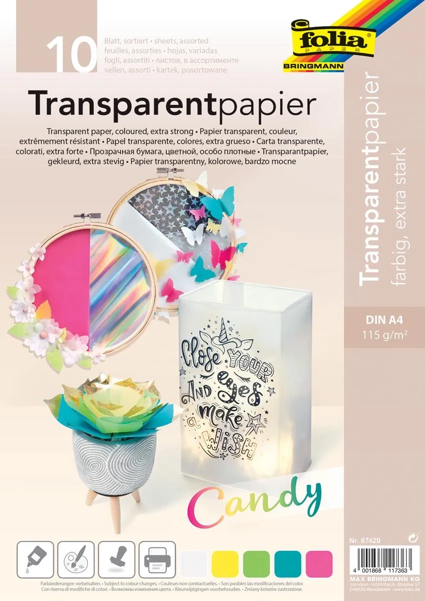 Folia Transparant Papier A4
