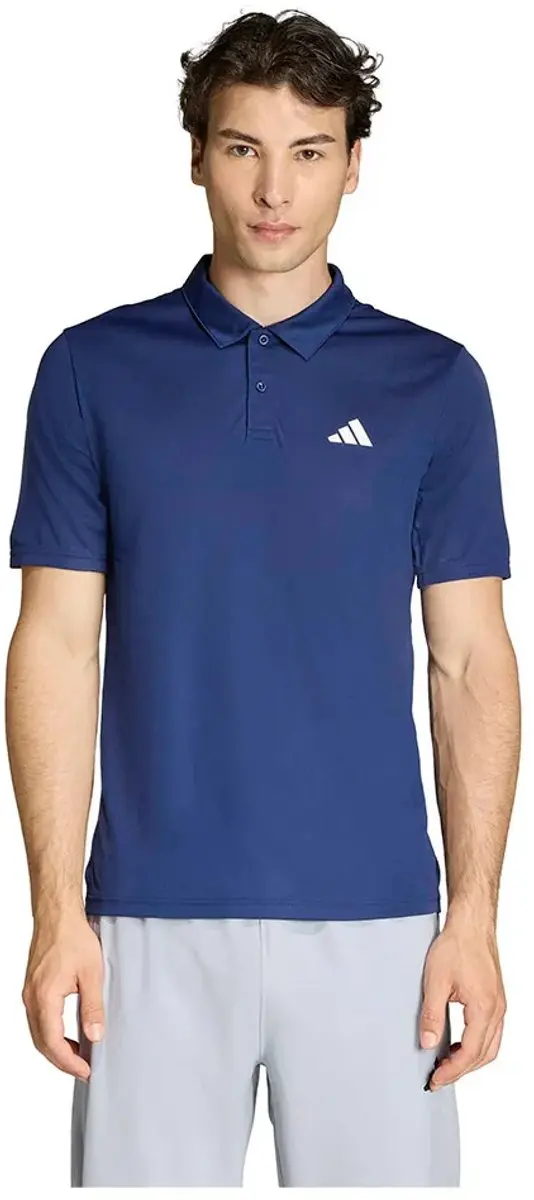 Adidas Workout Essentials Base Korte Mouw Poloshirt Blauw 2XL / Regular Man