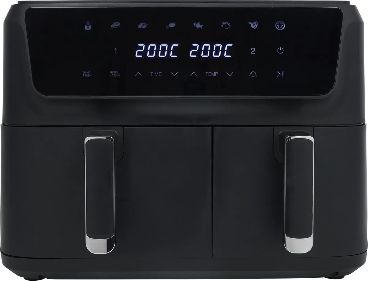 Princess Dubbele Airfryer 182470 - 11L - 2700W - 8 Programma's - Zwart