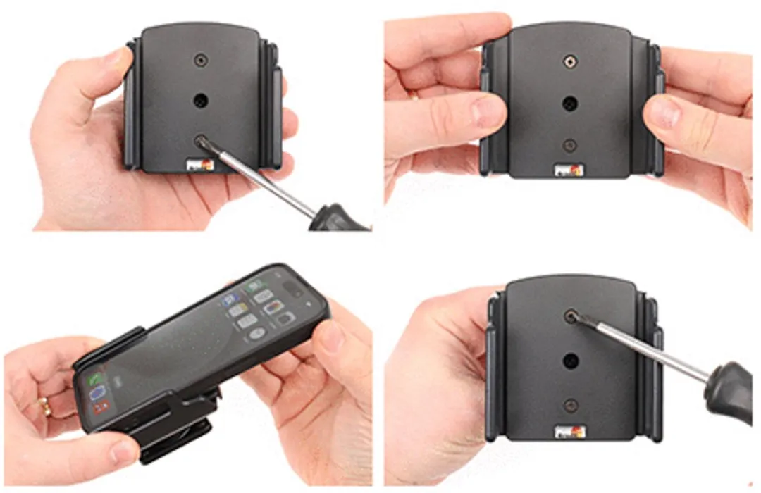 Brodit iPhone 15/Pro Houder 70-83mm - Zwart