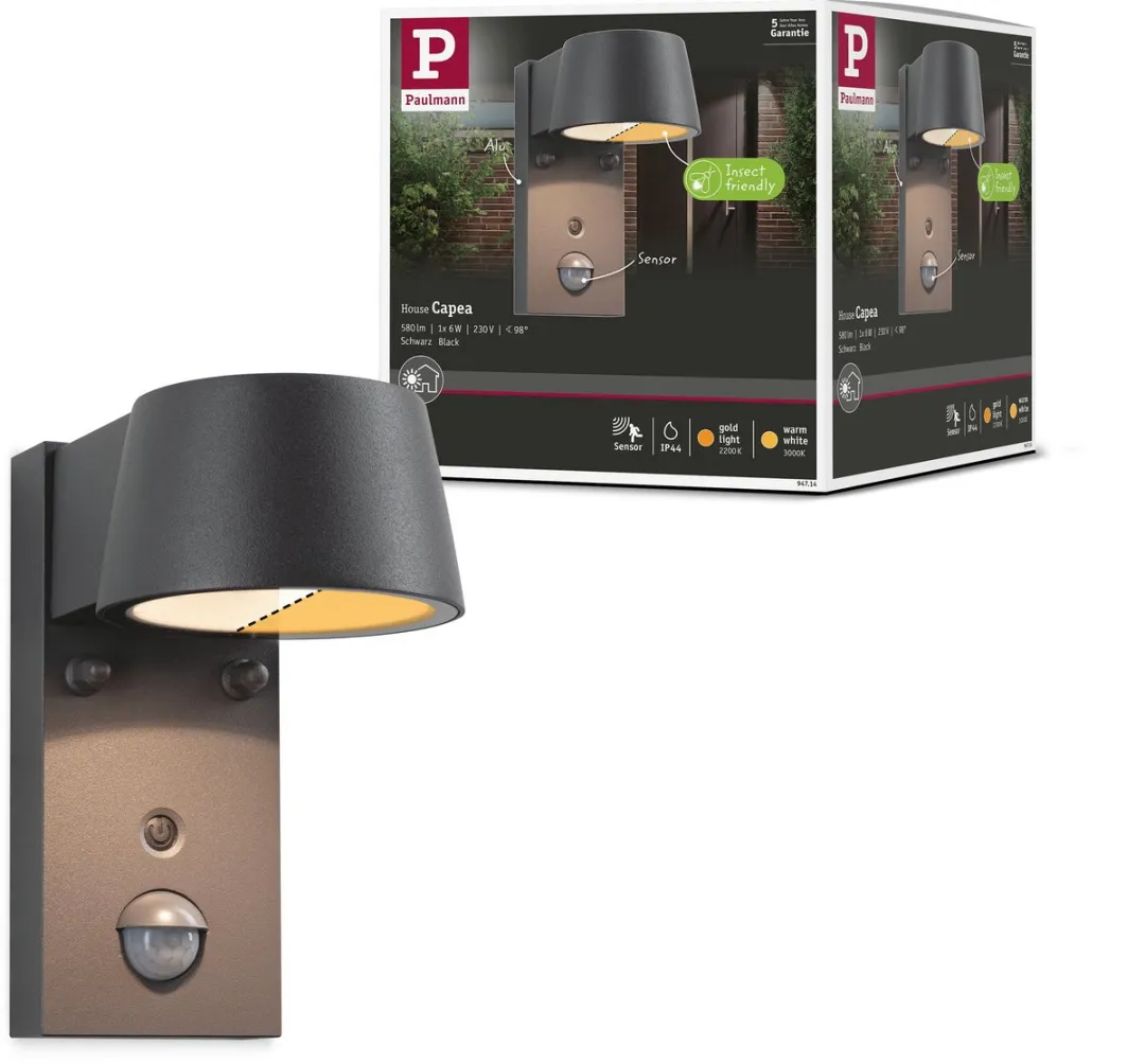 Paulmann Capea LED Wandarmatuur Antraciet 6W 450lm