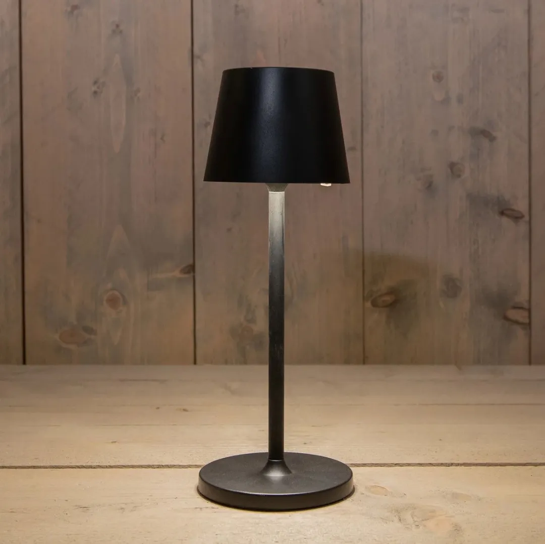 Anna's Collection Solar Tafellamp - LED 2W - Ø9cm - 140lm - Zwart