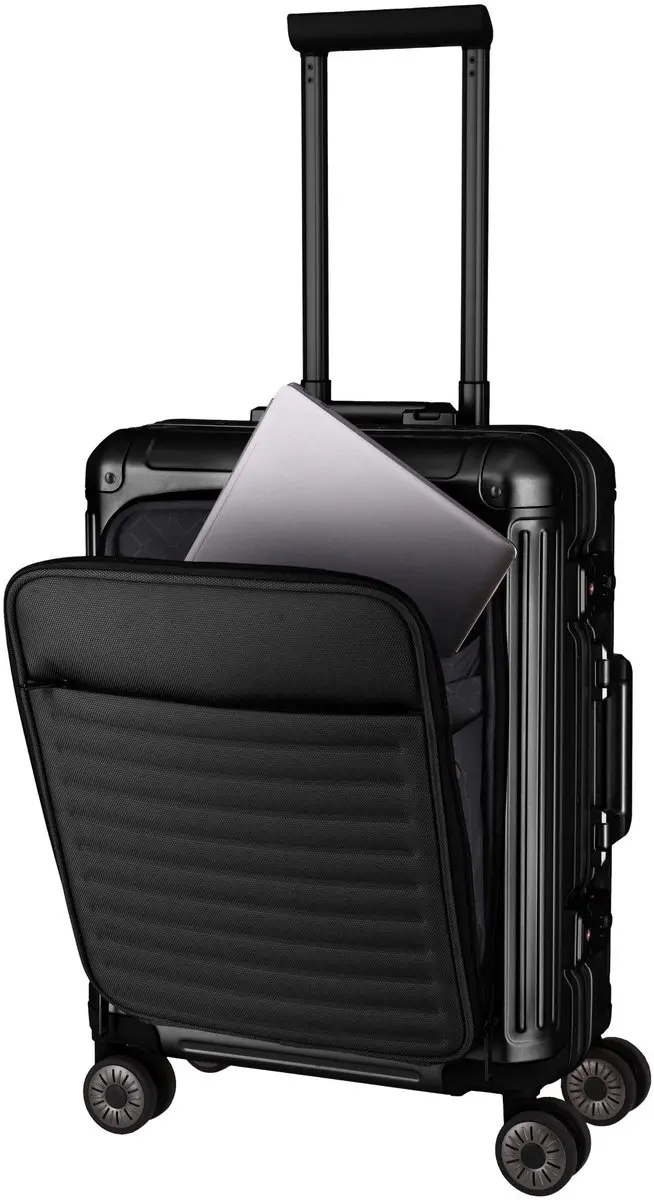 Travelite Next 2.0 Aluminium Trolley S - 41L - Zwart - afbeelding 6 van 6