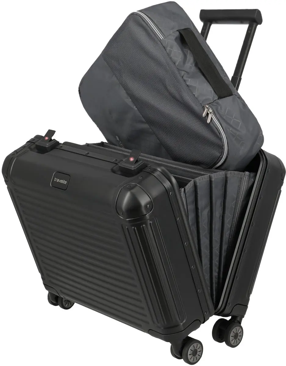 Travelite Next 4W Business Wheeler Trolley - 32L - Zwart - afbeelding 4 van 6