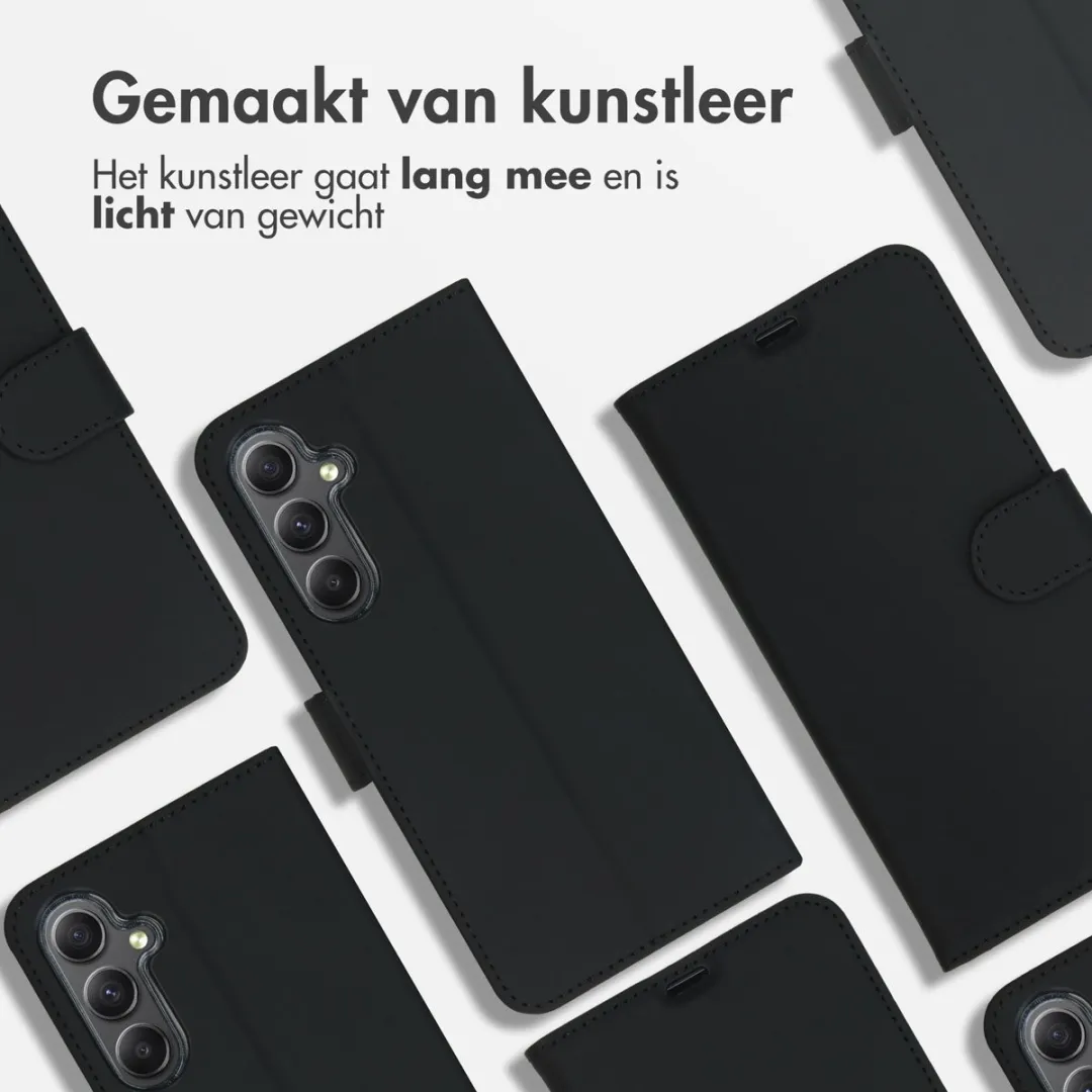 Accezz Hoesje Samsung Galaxy A35 Wallet Softcase - 3 Pasjes - Zwart