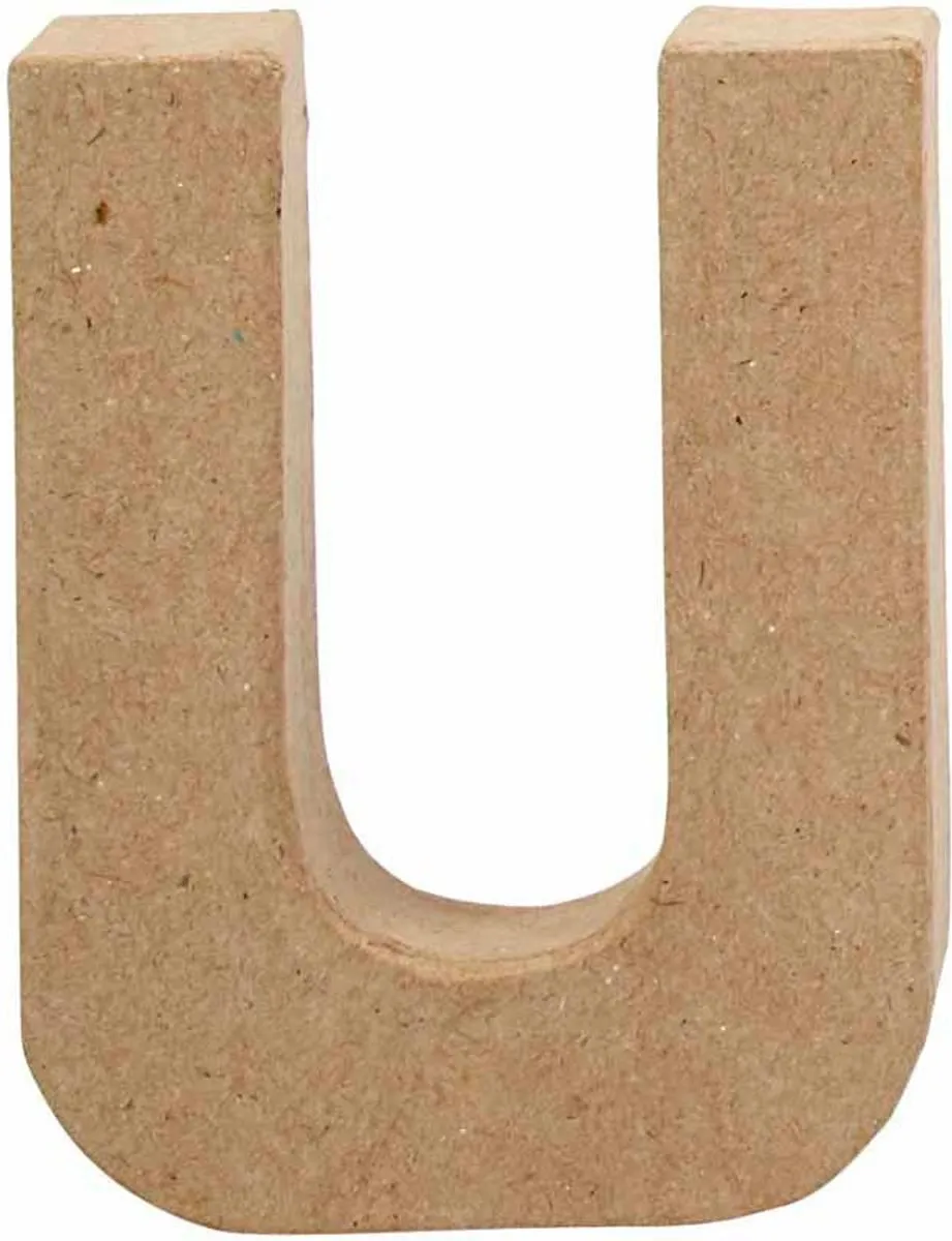 Creativ Company Letter U Papier-mâché 10cm