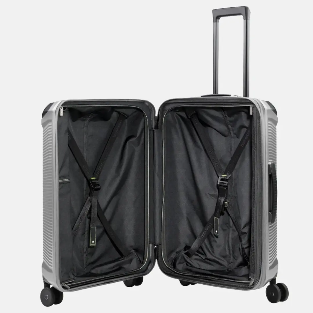 Travelite Millennium Spinner M Koffer - 76 l - Zilver - afbeelding 4 van 6