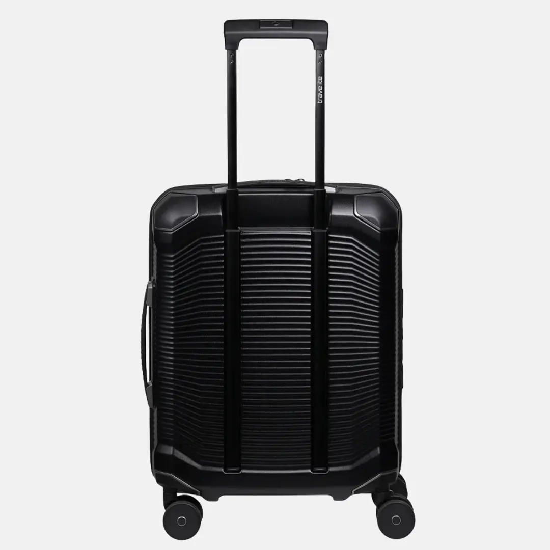 Travelite Millennium Spinner Handbagagekoffer 37L - Zwart - afbeelding 2 van 6