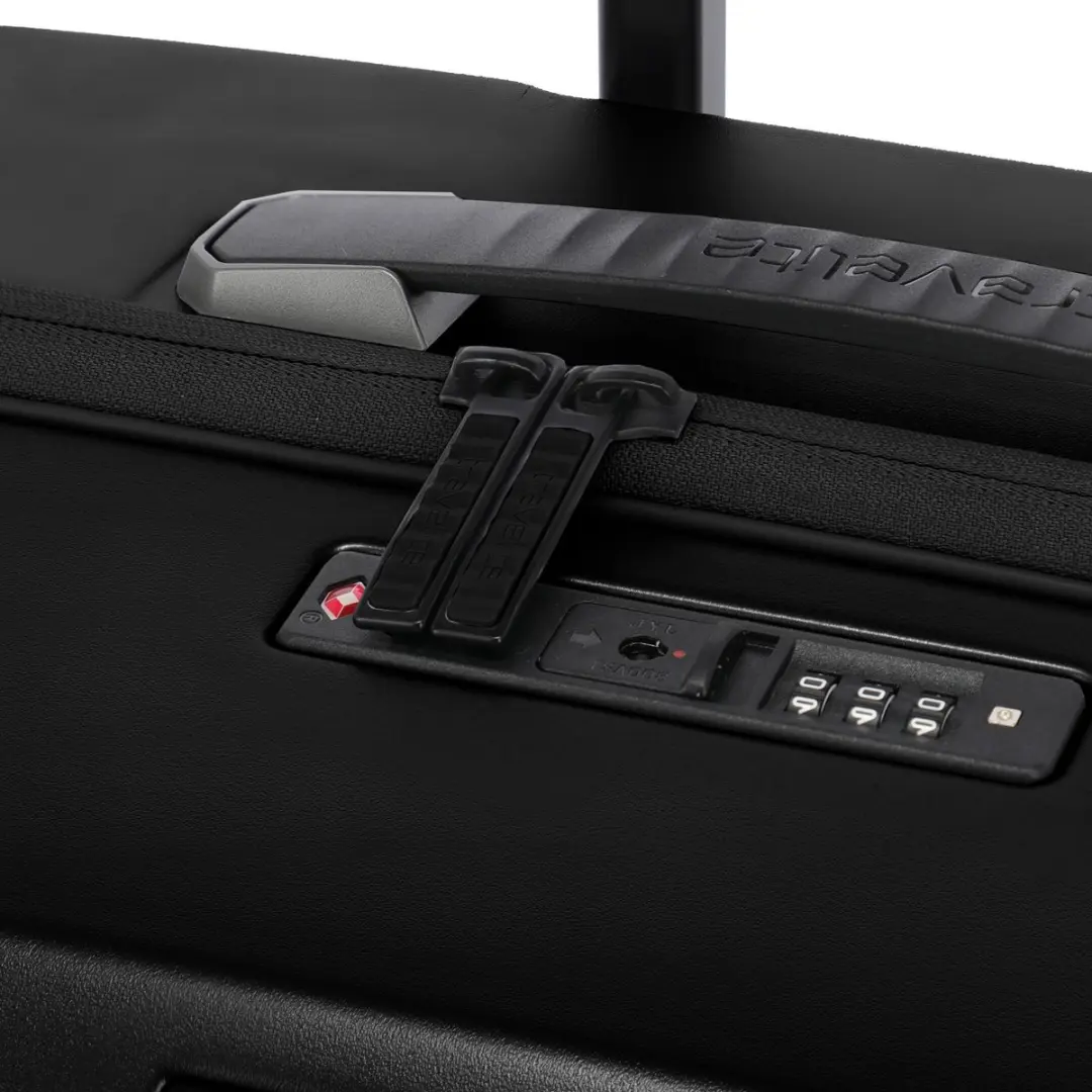 Travelite Millennium Spinner Handbagagekoffer 37L - Zwart - afbeelding 5 van 6