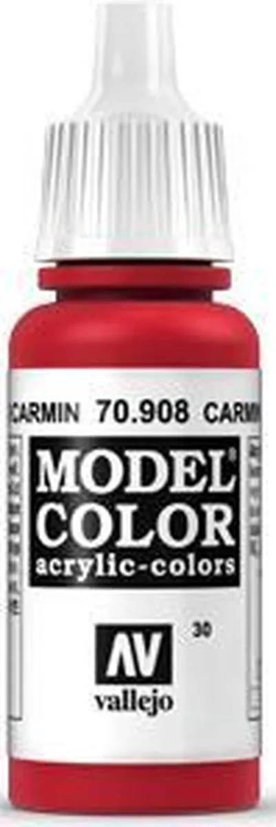 Vallejo Model Color Carmine Red Acrylverf 17ml