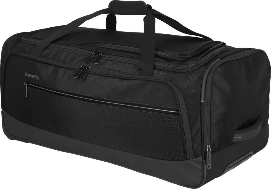 Travelite Crosslite 5.0 Wheeled Duffle L - 97L - Zwart - afbeelding 5 van 6