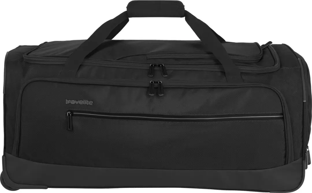 Travelite Crosslite 5.0 Wheeled Duffle L - 97L - Zwart - afbeelding 2 van 6