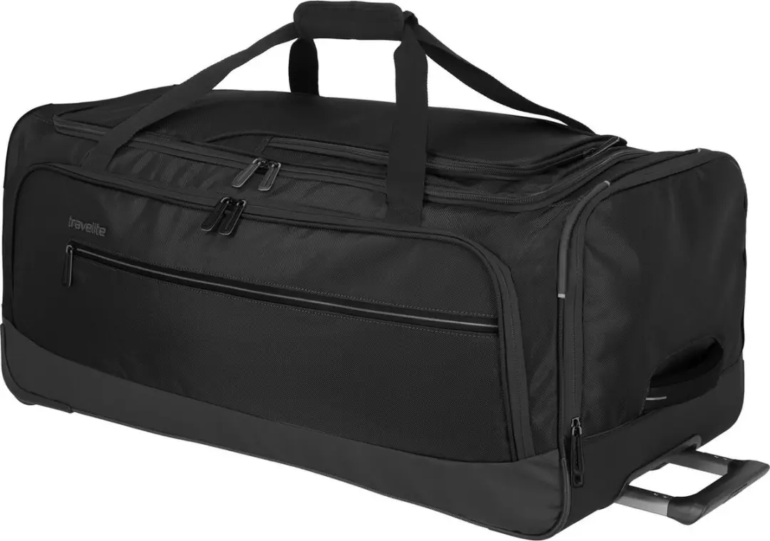 Travelite Crosslite 5.0 Wheeled Duffle L - 97L - Zwart - afbeelding 6 van 6