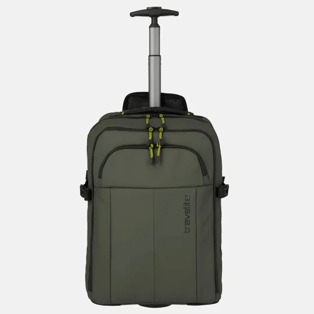 Travelite Briize Trolley Rugzak - Khaki - afbeelding 3 van 6