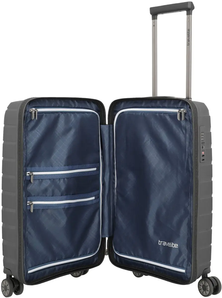 Travelite Air Base Trolley S Slim 35L - Antraciet - afbeelding 4 van 6