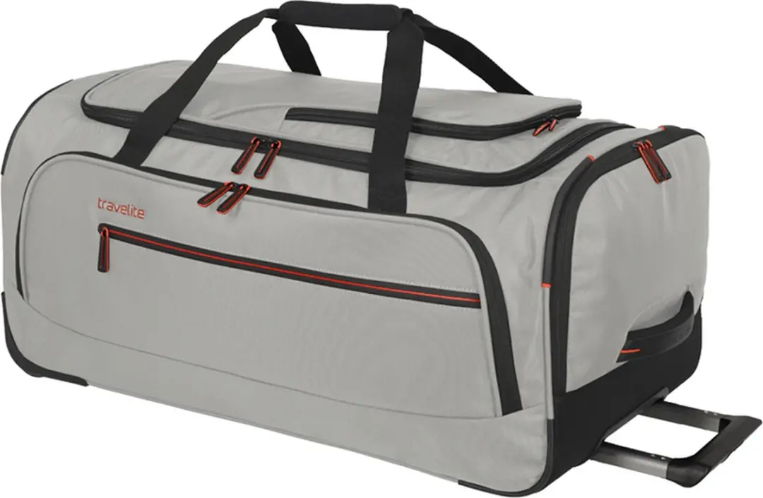 Travelite Crosslite Wheeled Duffle M - 71 Liter - Beige - afbeelding 3 van 6