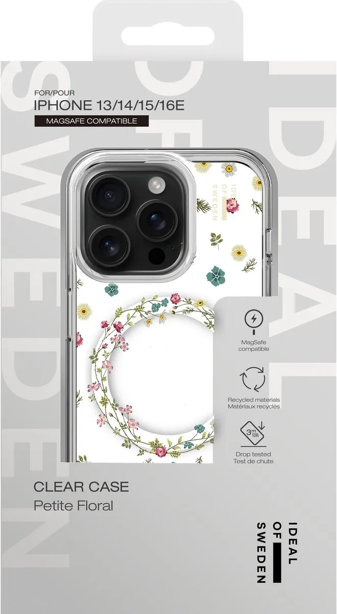 iDeal of Sweden Clear Case iPhone 13/14/15/16 MagSafe - Petite Floral - afbeelding 6 van 6