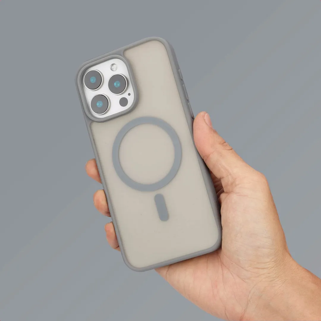 Imoshion Hoesje iPhone 15 Pro Max - Grijs - MagSafe