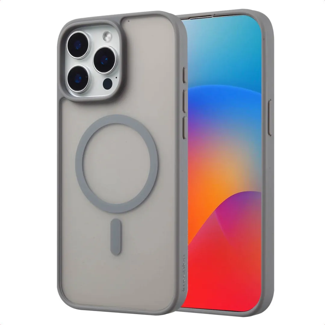 Imoshion Hoesje iPhone 15 Pro Max - Grijs - MagSafe