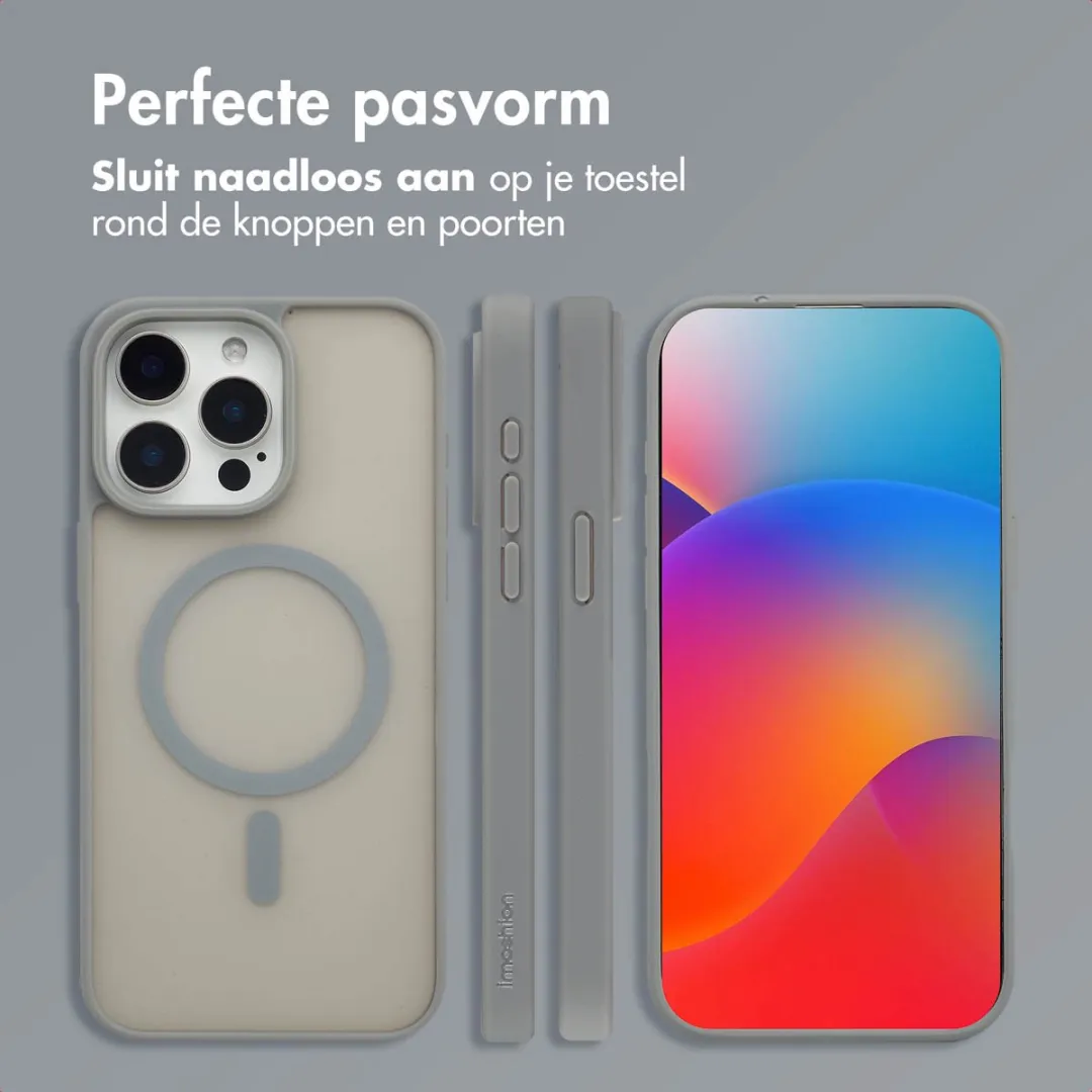 Imoshion Hoesje iPhone 15 Pro Max - Grijs - MagSafe - afbeelding 6 van 6