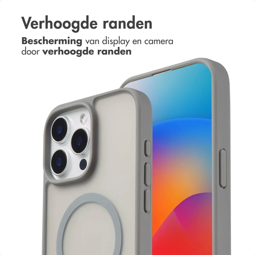Imoshion Hoesje iPhone 15 Pro Max - Grijs - MagSafe