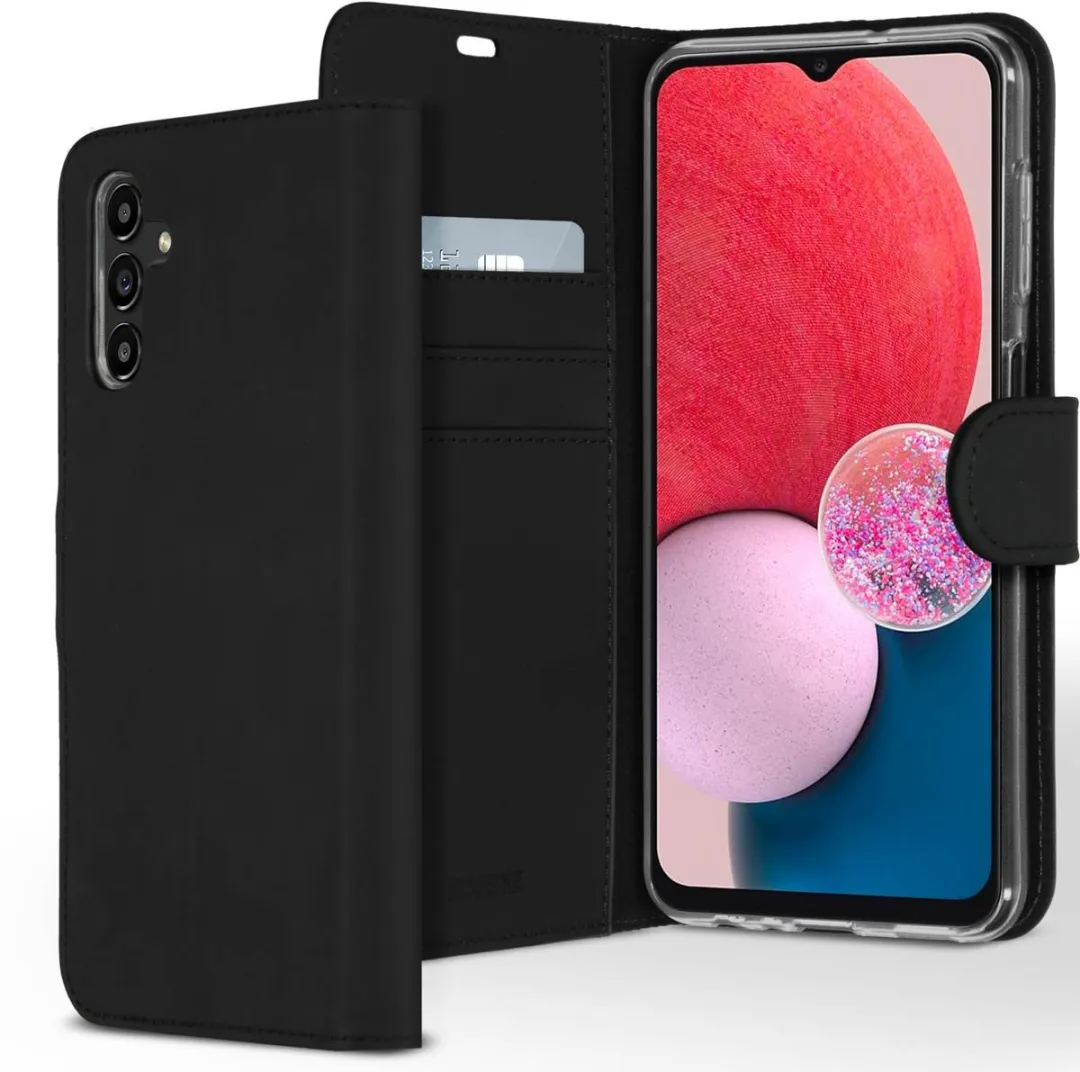 Accezz Hoesje Samsung Galaxy A13 5G/A04s - 3 Pasjes - Zwart