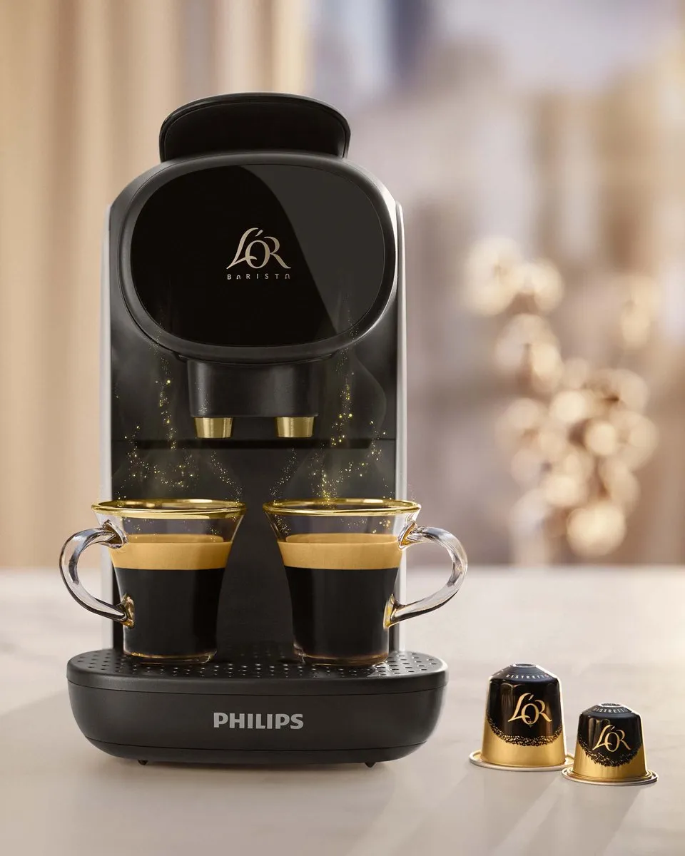 Philips L'Or Barista LM9012/03 Koffiecupmachine - 1450W - 0,8L - Zwart/Wit - afbeelding 6 van 6