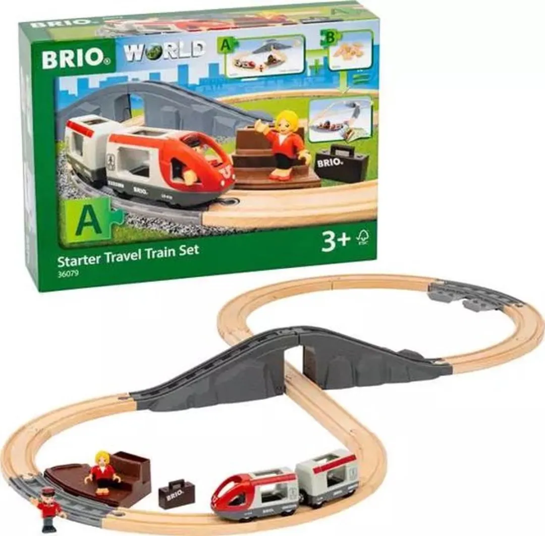 Brio 36079 Treinbaan Starterset - 22-delig - Multicolor