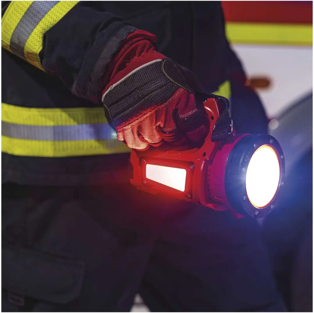 Emos P2317 LED Zaklamp - 1000 lm - 15.000 mAh - Rood/Zwart - afbeelding 6 van 6