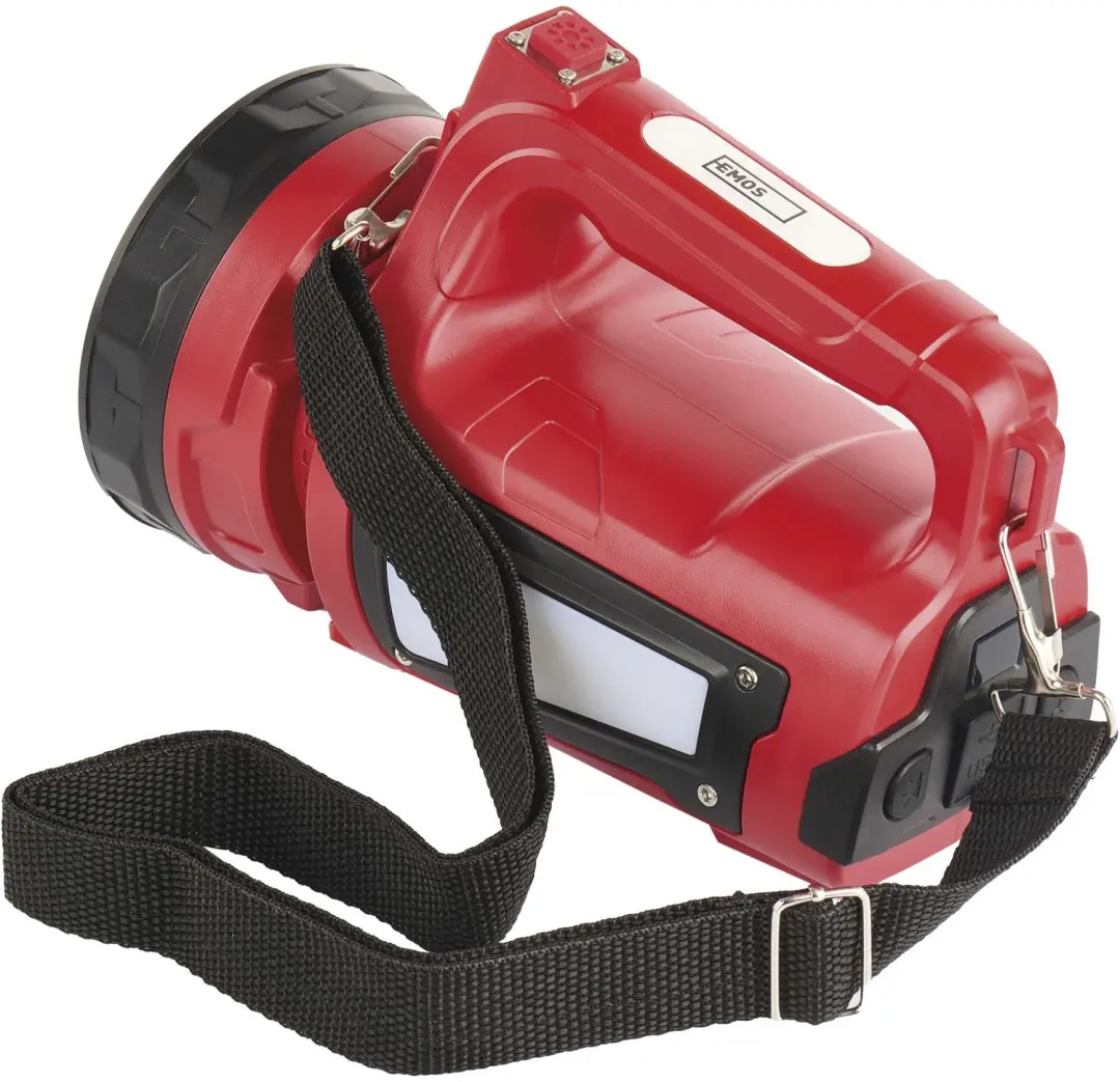 Emos P2317 LED Zaklamp - 1000 lm - 15.000 mAh - Rood/Zwart - afbeelding 5 van 6