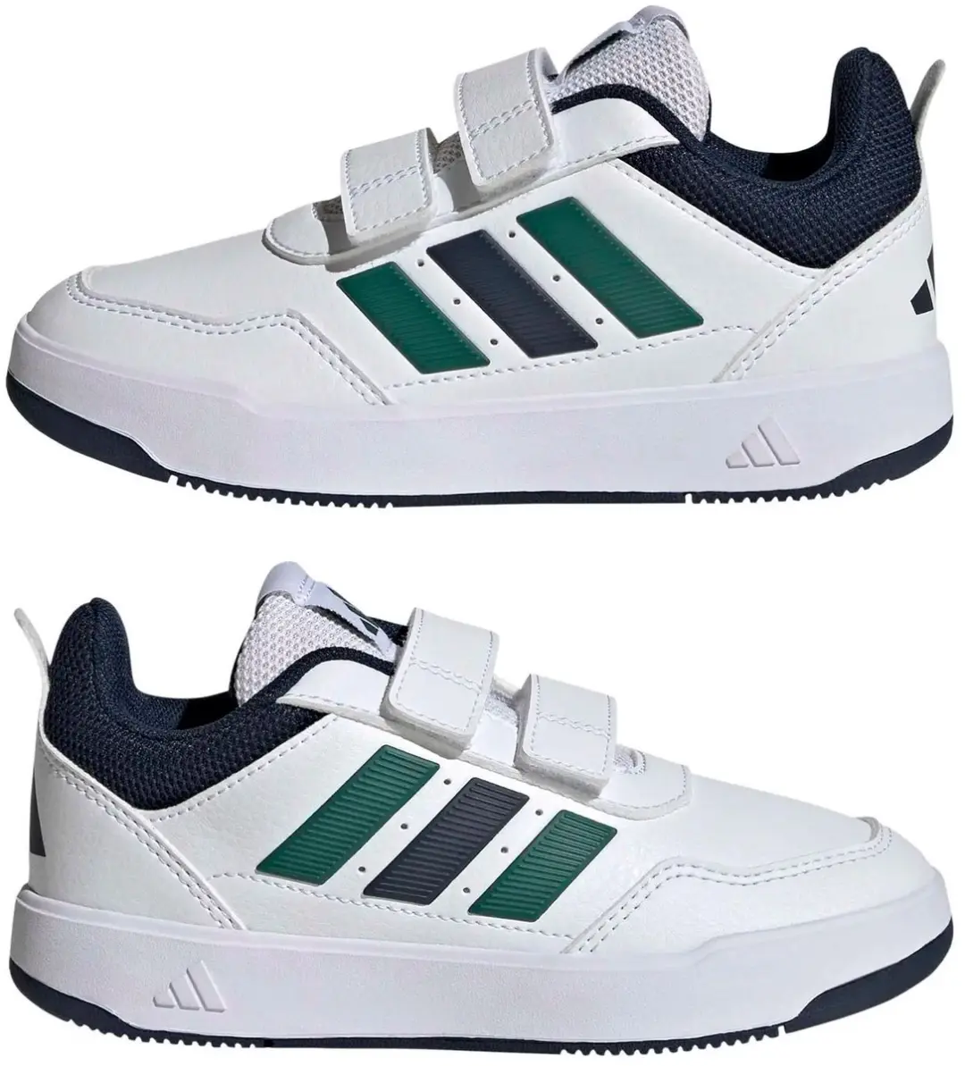adidas Tensaur Sport 3.0 Kindersneakers - Wit/Navy/Groen - afbeelding 4 van 6