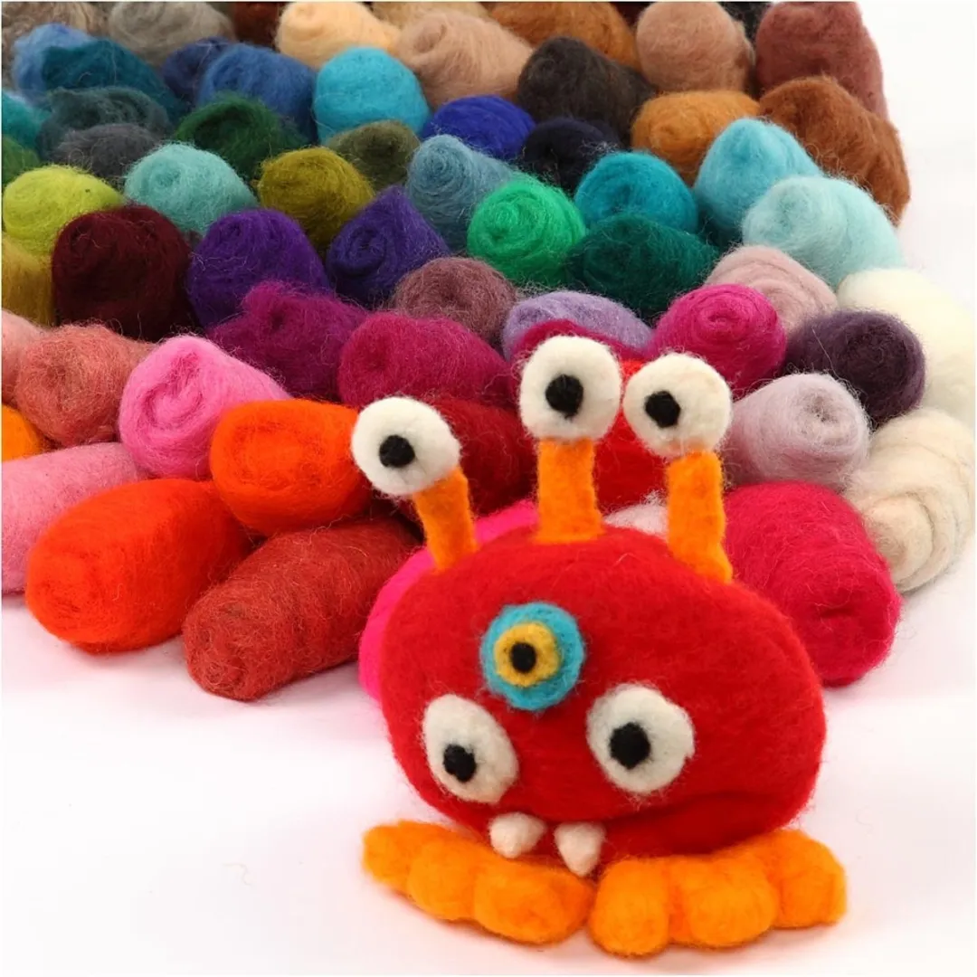 Creativ Company Gekaarde Wol - 86 Kleuren 10gr